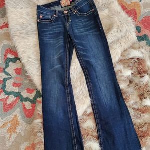 DEAR JOHN FLARE DENIM JEANS MEDIUM DEEP TONES